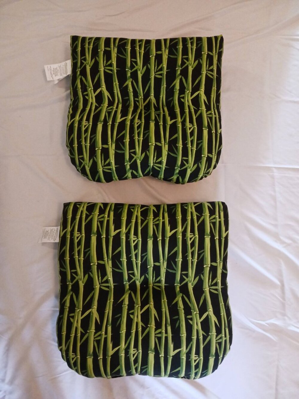 Lot of 2 Terrasol Bamboo Outdoor Chair Cushions
